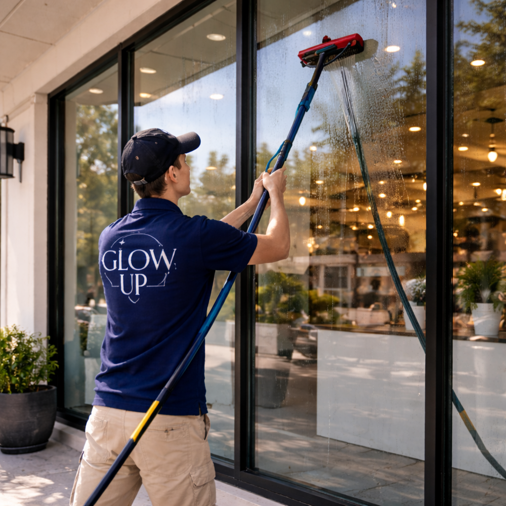 Commercial building cleaning