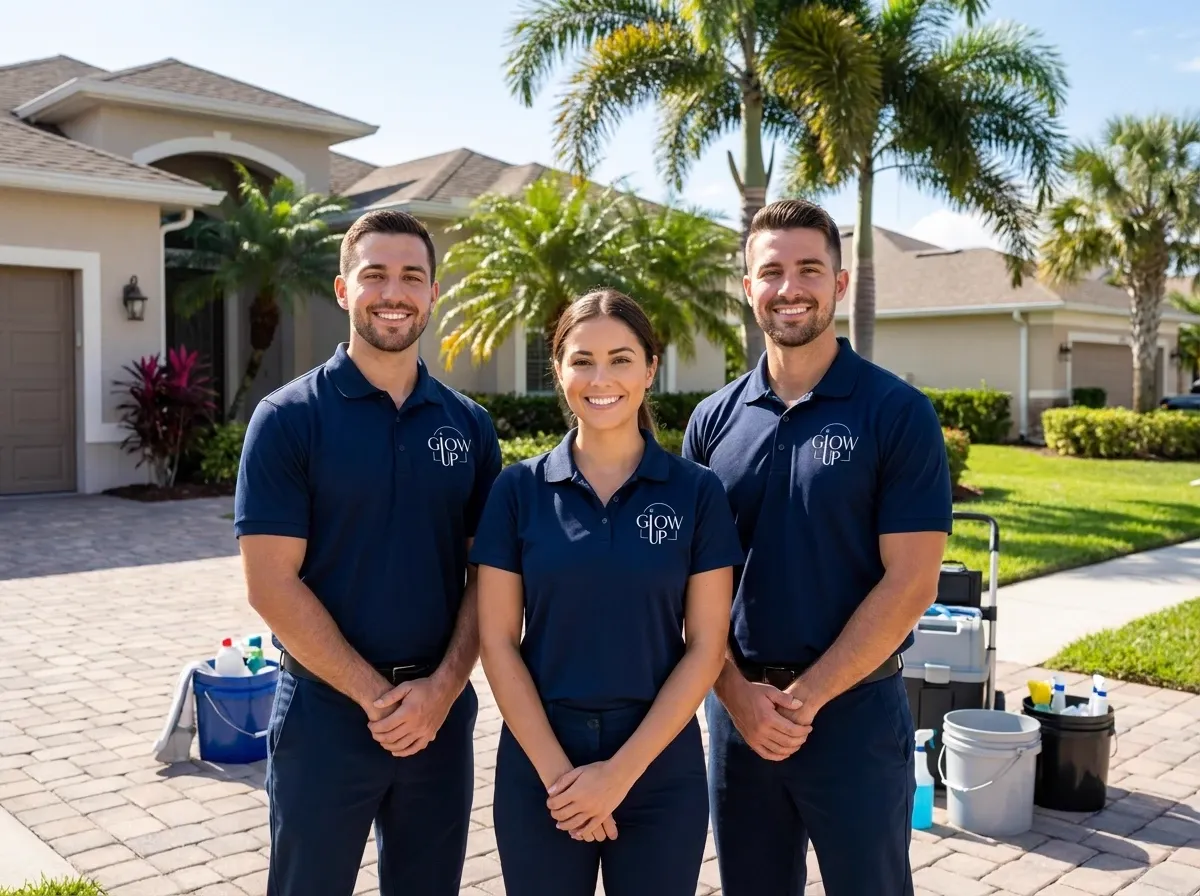 The Glow Up cleaning team